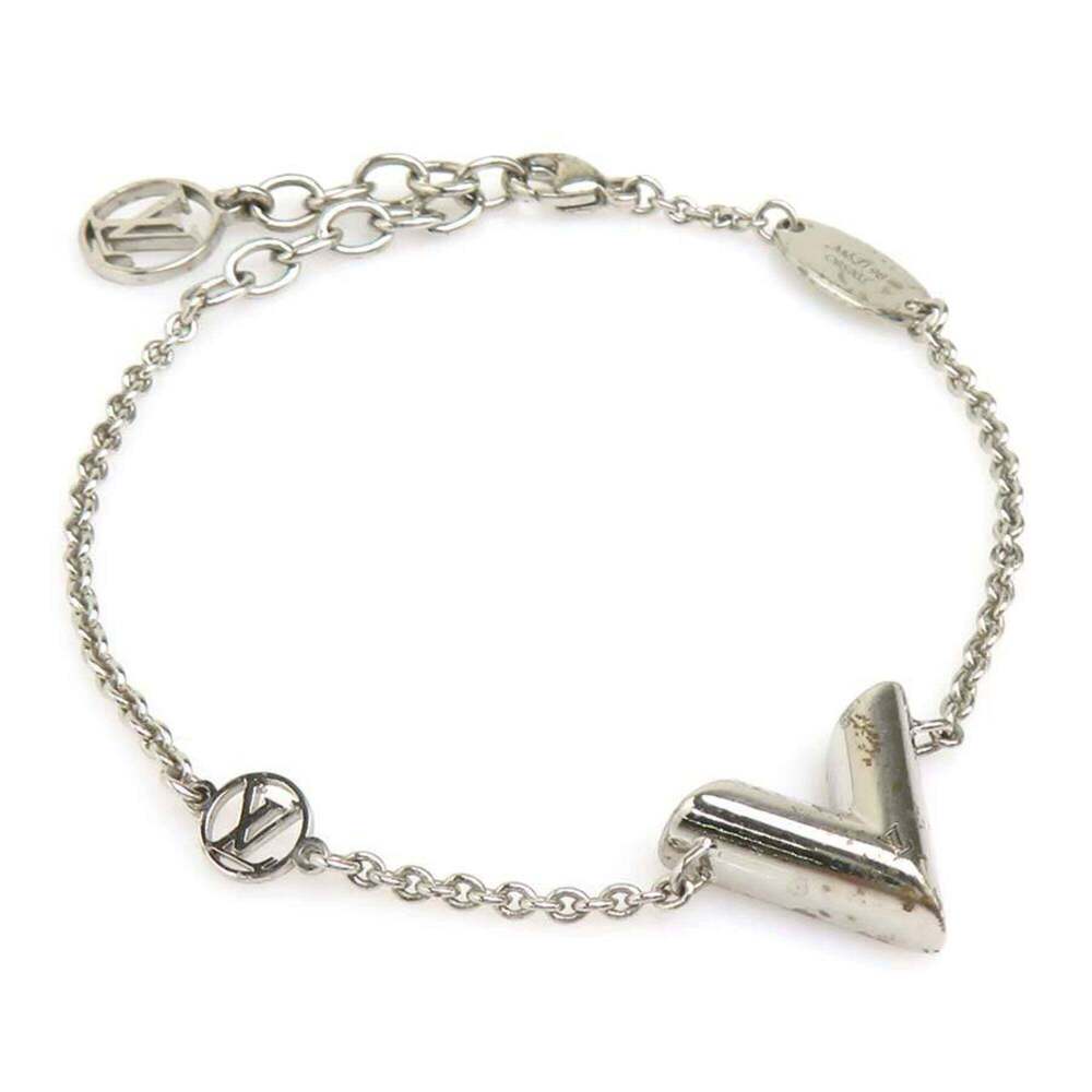 LOUIS VUITTON Silver Charm Bracelet